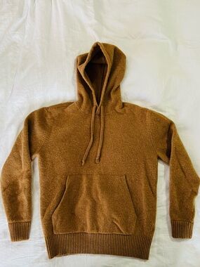 Cozy Brown Hooded Pullover Sweater